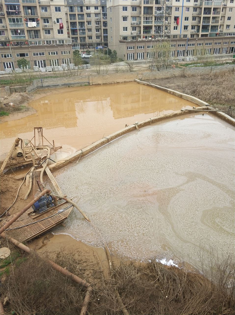 延长沉淀池淤泥清理-厂区废水池淤泥清淤